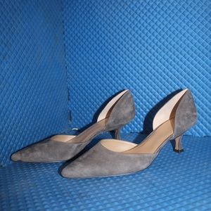 Worn Once Ann Taylor Grey Suede pumps